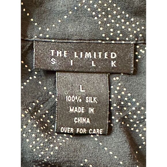 Vintage The Limited Silk 100% Silk Longsleeve Sheer Top Size L - Picture 3 of 3